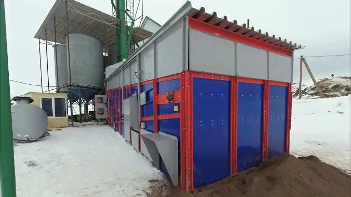 Конвейерная зерносушилка MOTUM 30 в работе